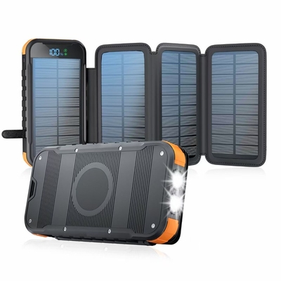 Multifunctional Mah Solar Powerbank Power Charger Wireless Charging Power Bank 16000 Station Fast Charging Support Customization For Outdoor