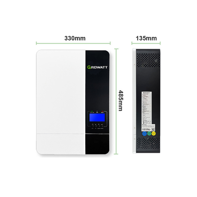Cheapest Growatt 5kw 10kw frequency inverter micro hybrid solar panel solar inverter with lithium battery 59x59x33cm